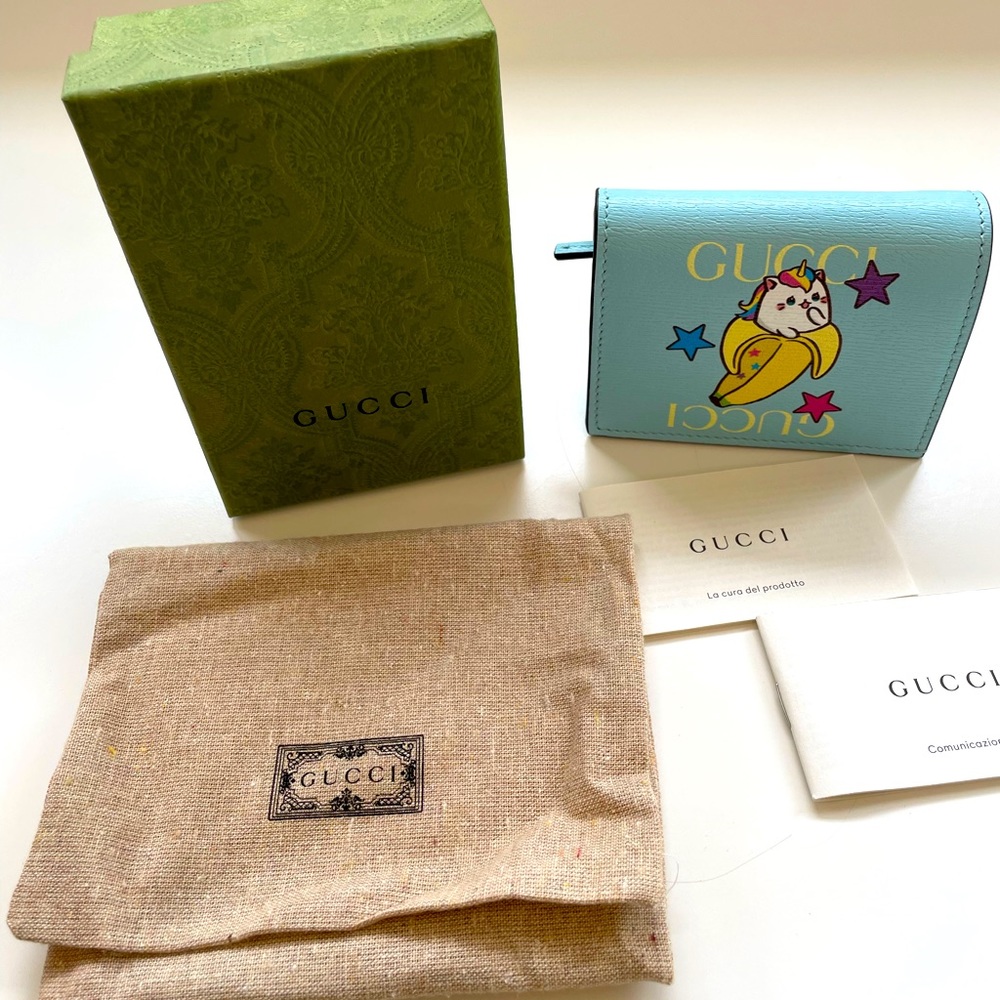 BRAND NEW Gucci Bananya wallet! 100 % authentic with original box and dust bag!